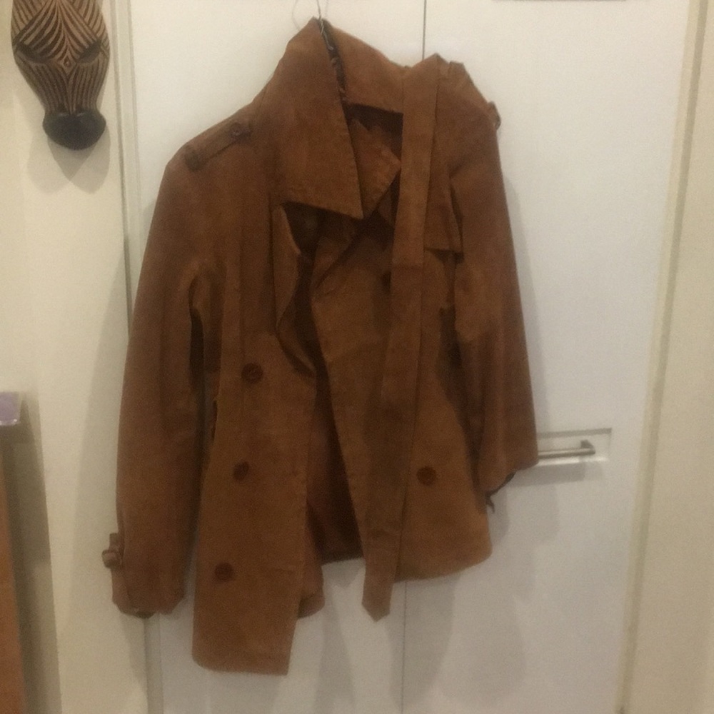 Ya ya light brown suede jacket size L